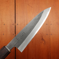 Tagai Sanjo 135mm Petty Stainless Clad Shirogami 2 Oak and Wenge Handle