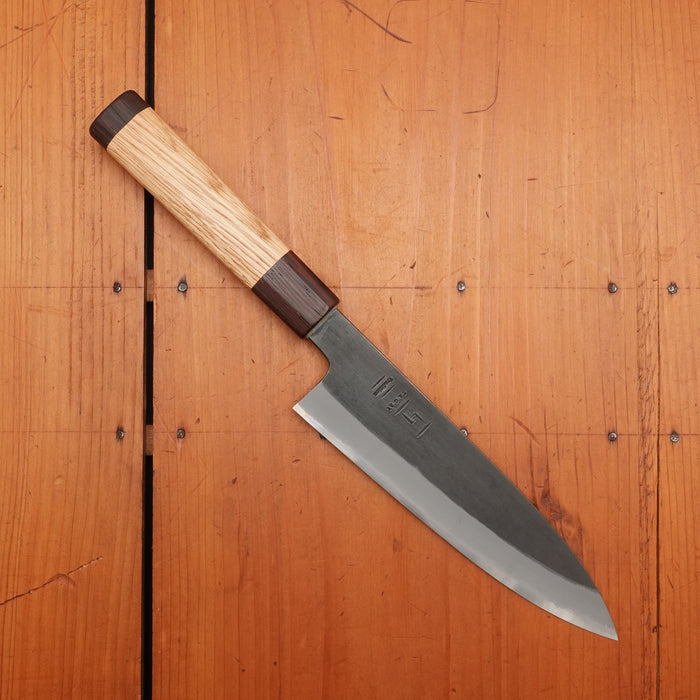 Tagai Sanjo 150mm Petty Stainless Clad Shirogami 2 Oak and Wenge Handle