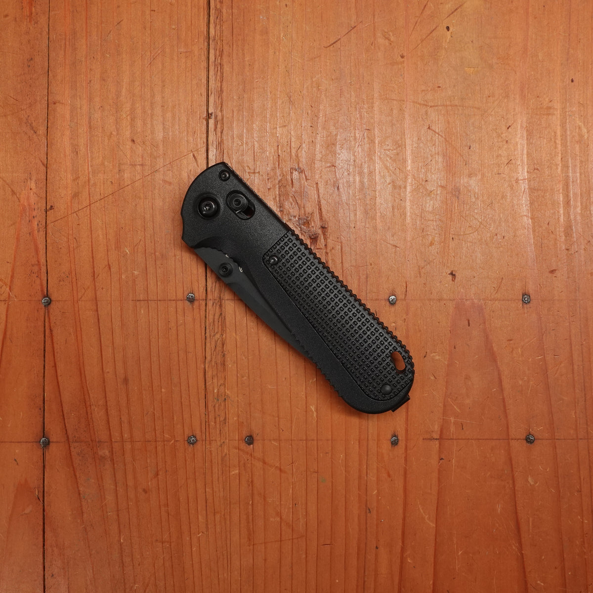 Benchmade 430BK-02 Redoubt Drop Point CPM-D2 AXIS Lock Black Grivory and Grip Handle