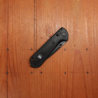 Benchmade 430BK-02 Redoubt Drop Point CPM-D2 AXIS Lock Black Grivory and Grip Handle