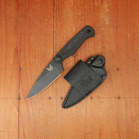 Benchmade 203BK-02 Dacian 7.5" Spear Point MagnaCut® Fixed Blade Blue Canvas Black Micarta Handle