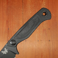 Benchmade 203BK-02 Dacian 7.5" Spear Point MagnaCut® Fixed Blade Blue Canvas Black Micarta Handle