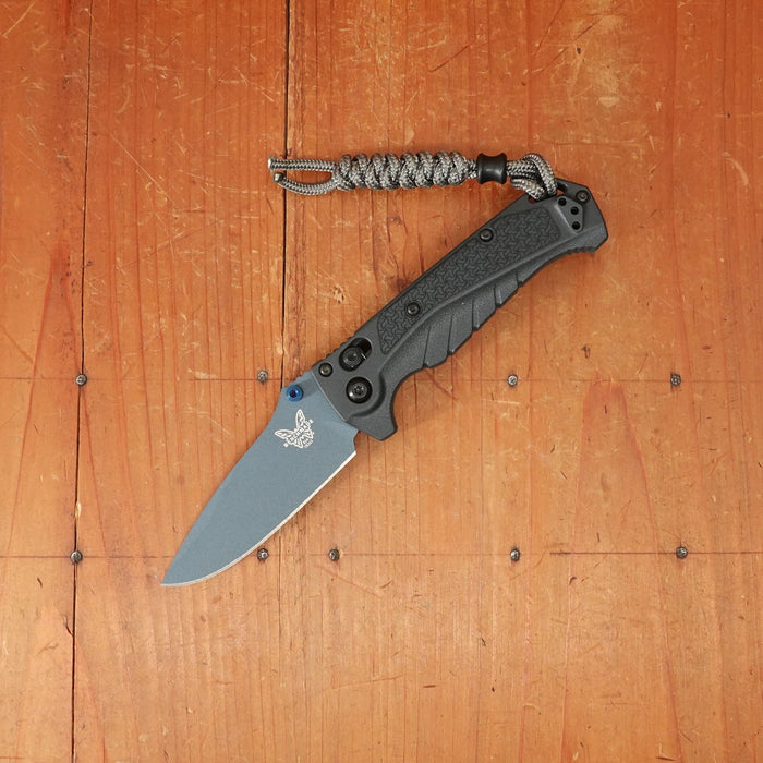Benchmade 18065BT-01 Mini Adira Drop Point MagnaCut® Tempest Gray Grivory Handle