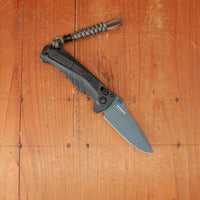 Benchmade 18065BT-01 Mini Adira Drop Point MagnaCut® Tempest Gray Grivory Handle