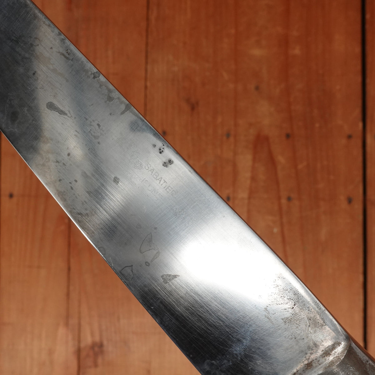 K Sabatier Jeune 10” / 25cm Chef Knife Carbon Steel ~1960s