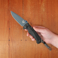 Benchmade 18065BT-01 Mini Adira Drop Point MagnaCut® Tempest Gray Grivory Handle