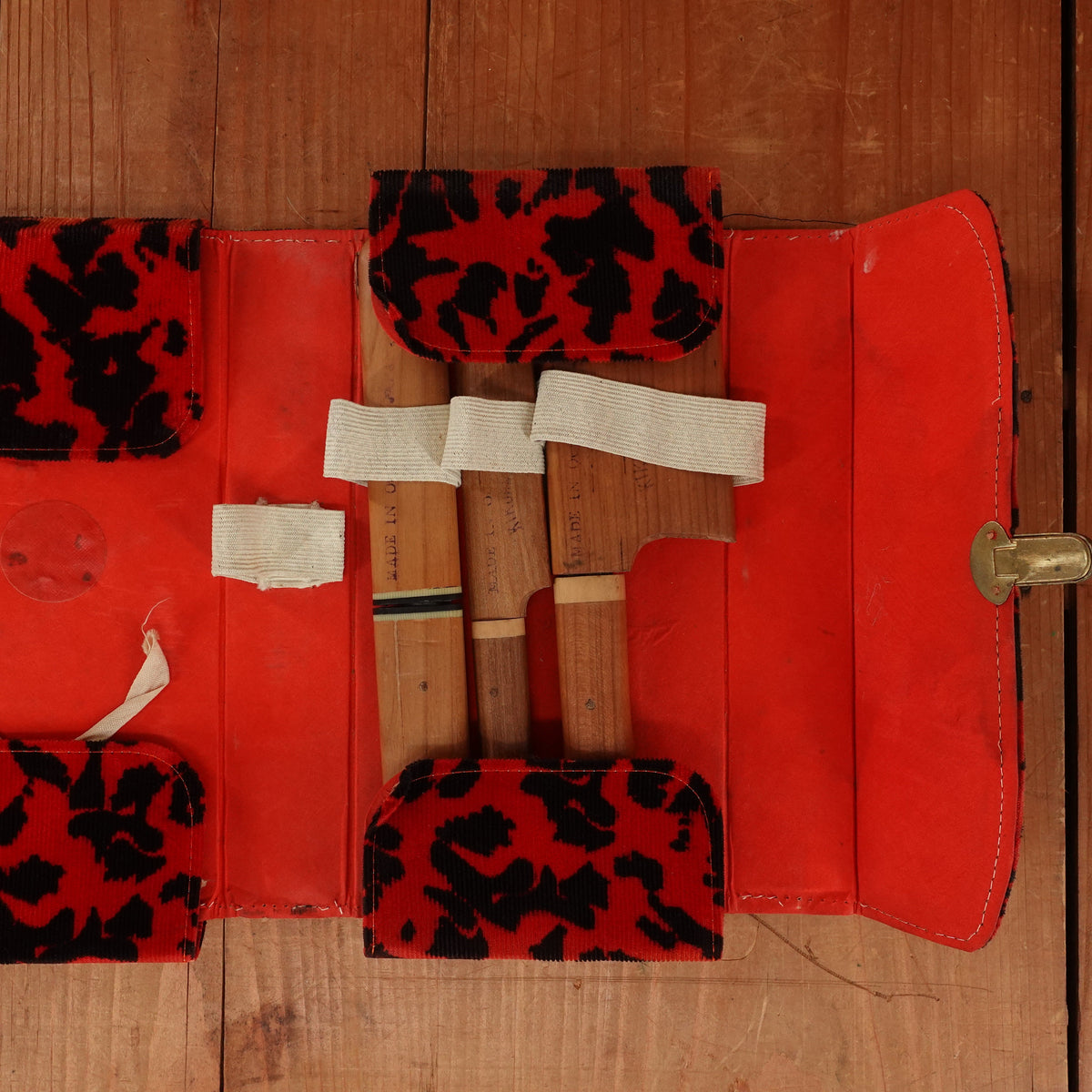 Kikuhide Ikebana Set with Sayas and Original Case Occupied Japan 1945-52 - 3 Pieces