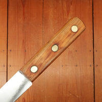 J.A. Henckels 10" Bullnose Butcher Knife Carbon Steel Solingen ~1900