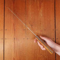 J.A. Henckels 10" Bullnose Butcher Knife Carbon Steel Solingen ~1900