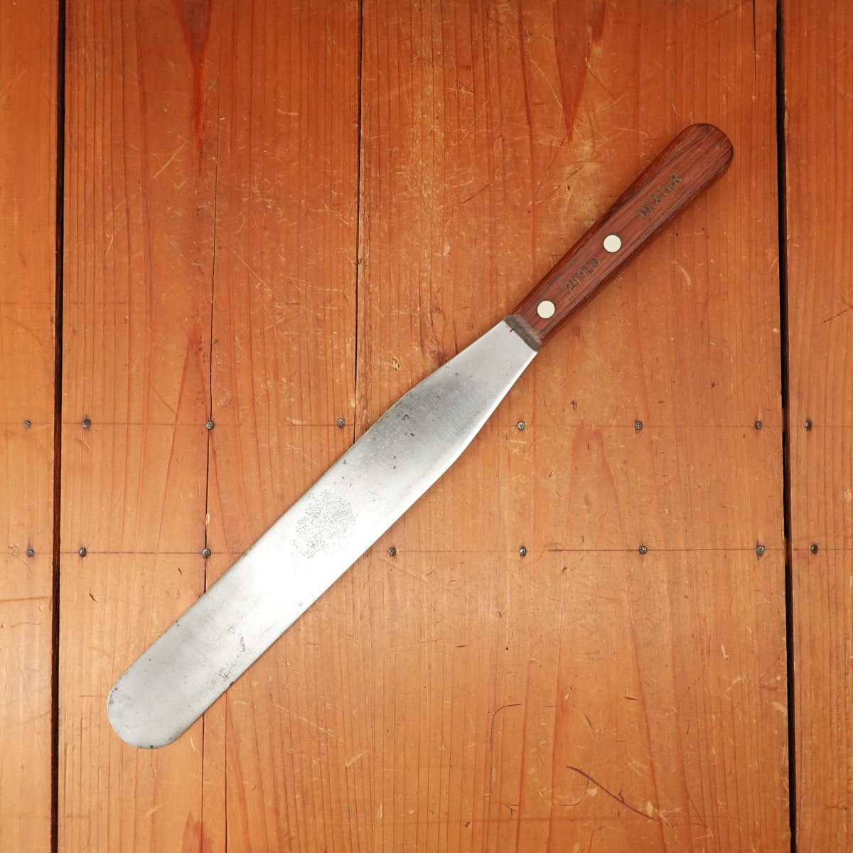 Dexter / Dohrco 10" Spatula Carbon Steel  Rosewood USA 1950s-70s?