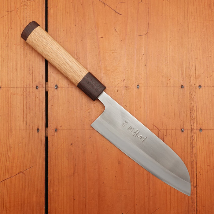 Tagai Sanjo 165mm Santoku SLD Oak and Wenge Handle