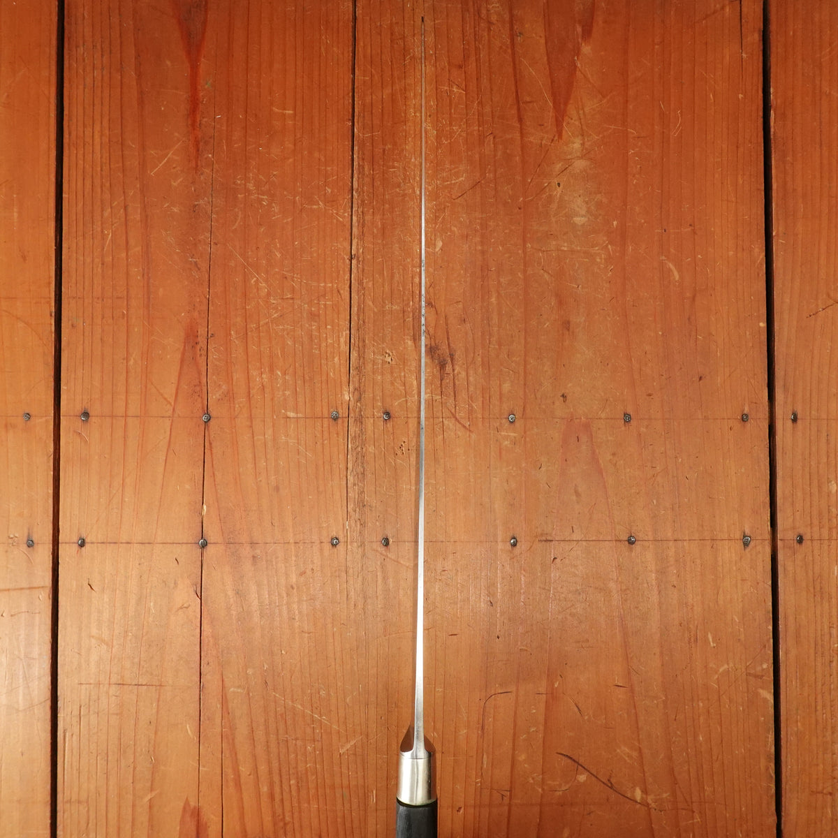 Sabatier Aux 2 Lions Paris 12" Round Tip Slicer Carbon Steel Nogent Style / Cuisine Massif Nickel Rosewood Handle