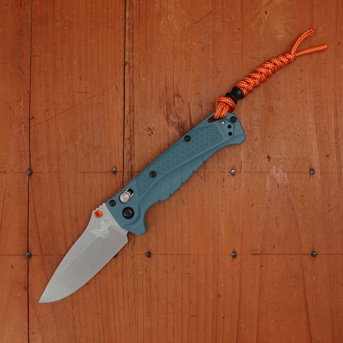 Benchmade 18065 Mini Adira Drop Point CPM-Magnacut Depth Blue Grivory Handle