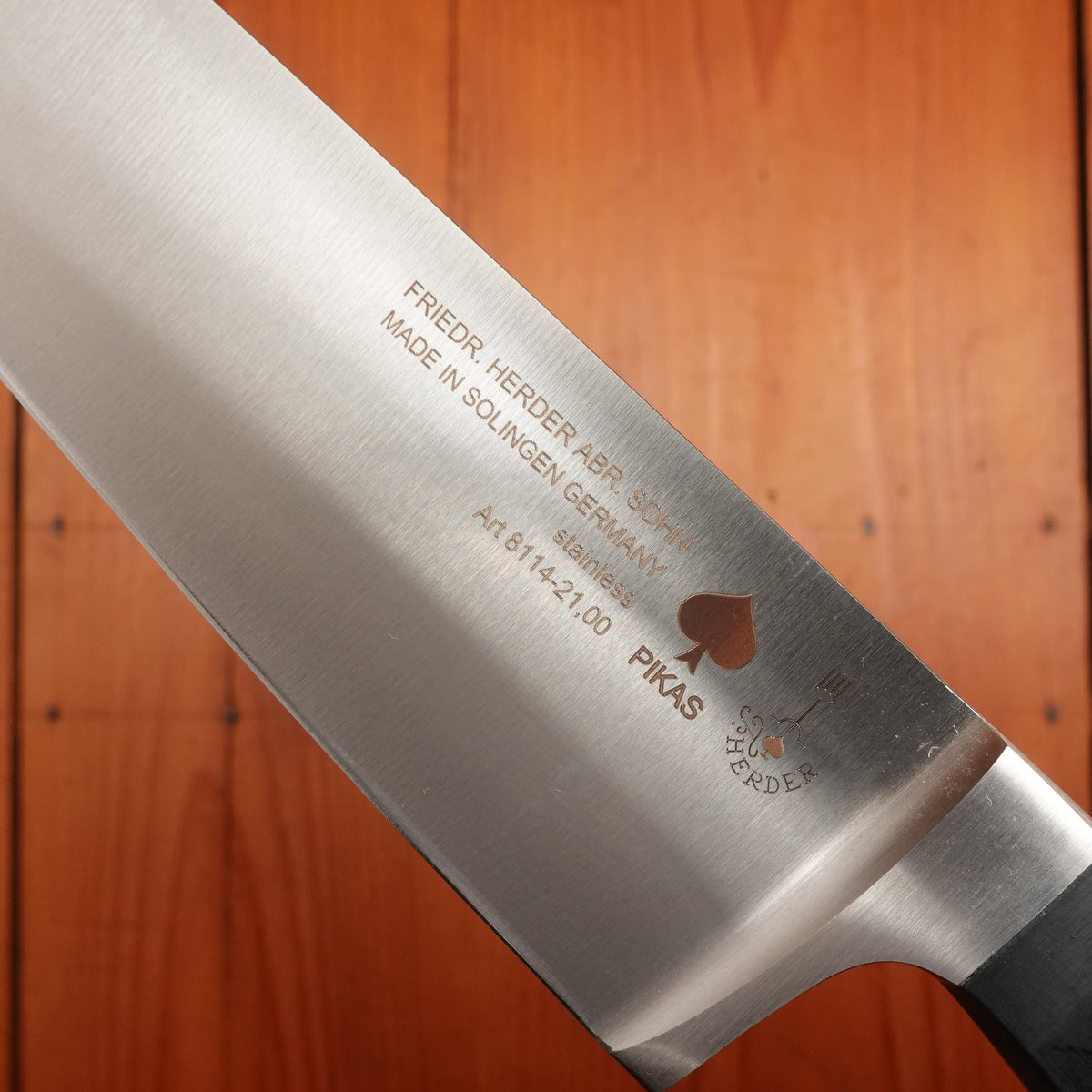 Friedr Herder Pikas 8” Chef Knife Forged Stainless POM