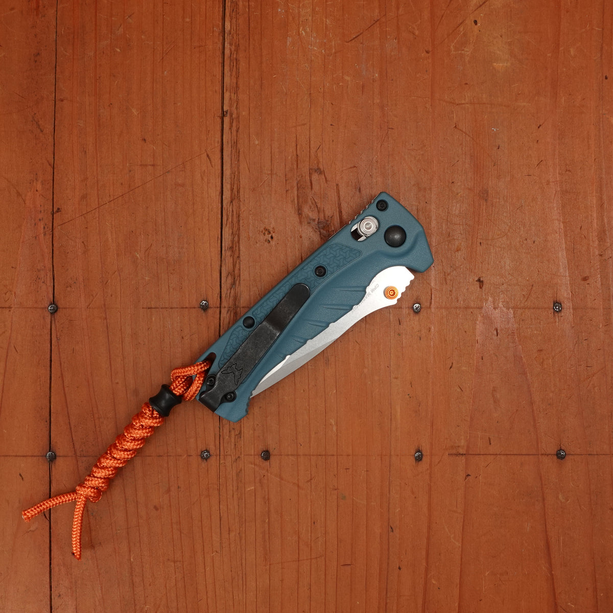 Benchmade 18065 Mini Adira Drop Point CPM-Magnacut Depth Blue Grivory Handle