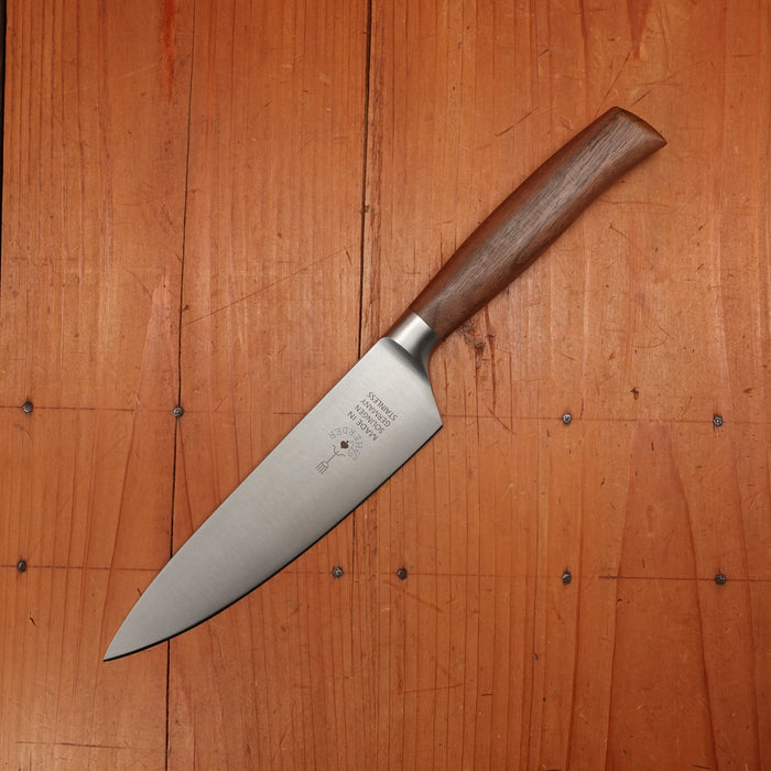 Friedr Herder Madera 6" Chef Forged Stainless Walnut 1/2 Bolster