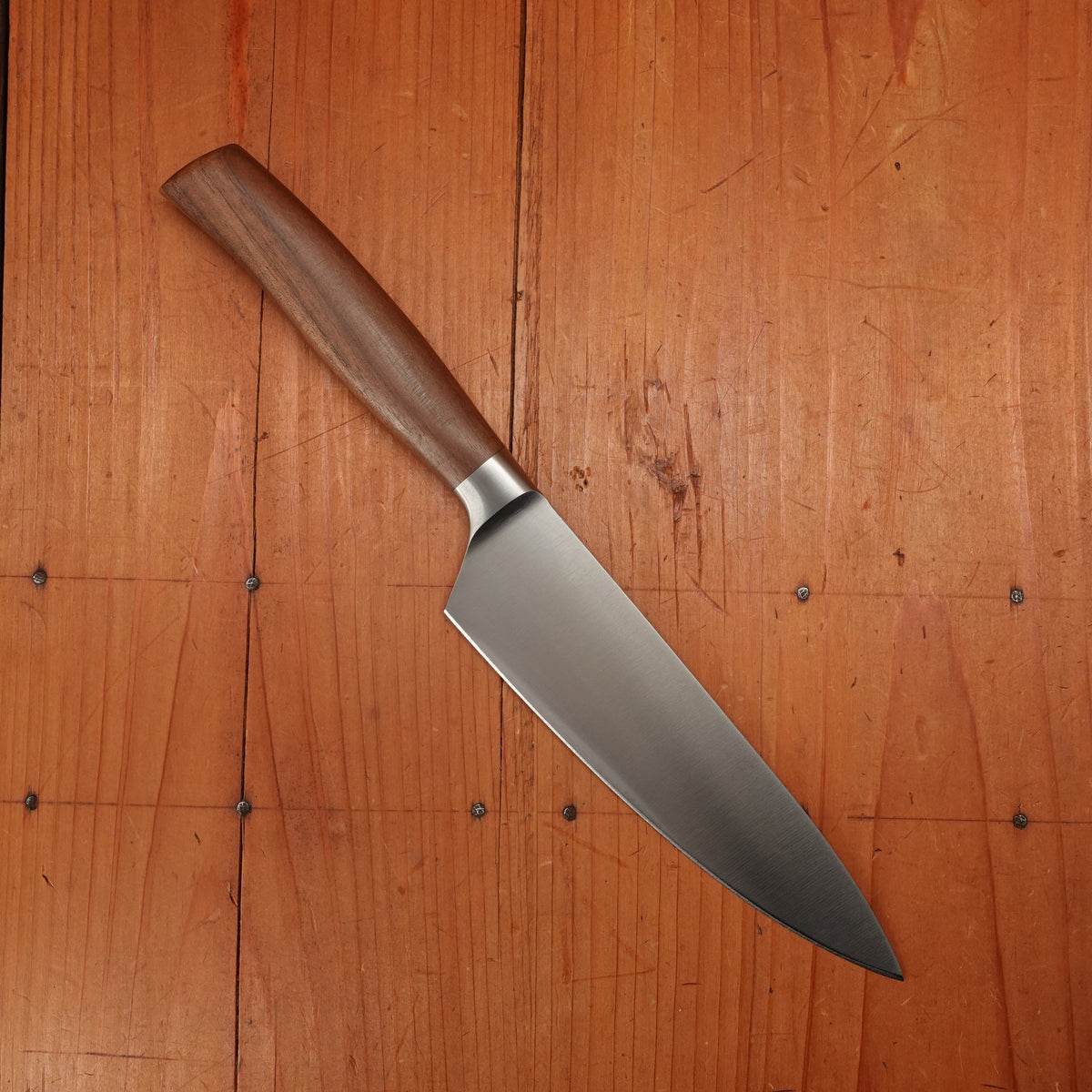 Friedr Herder Madera 6" Chef Forged Stainless Walnut 1/2 Bolster