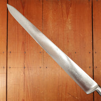 J Russell Green River Works 12.25" Slicer Carbon Steel Ebony Turners Falls Mass 1870s-1900?