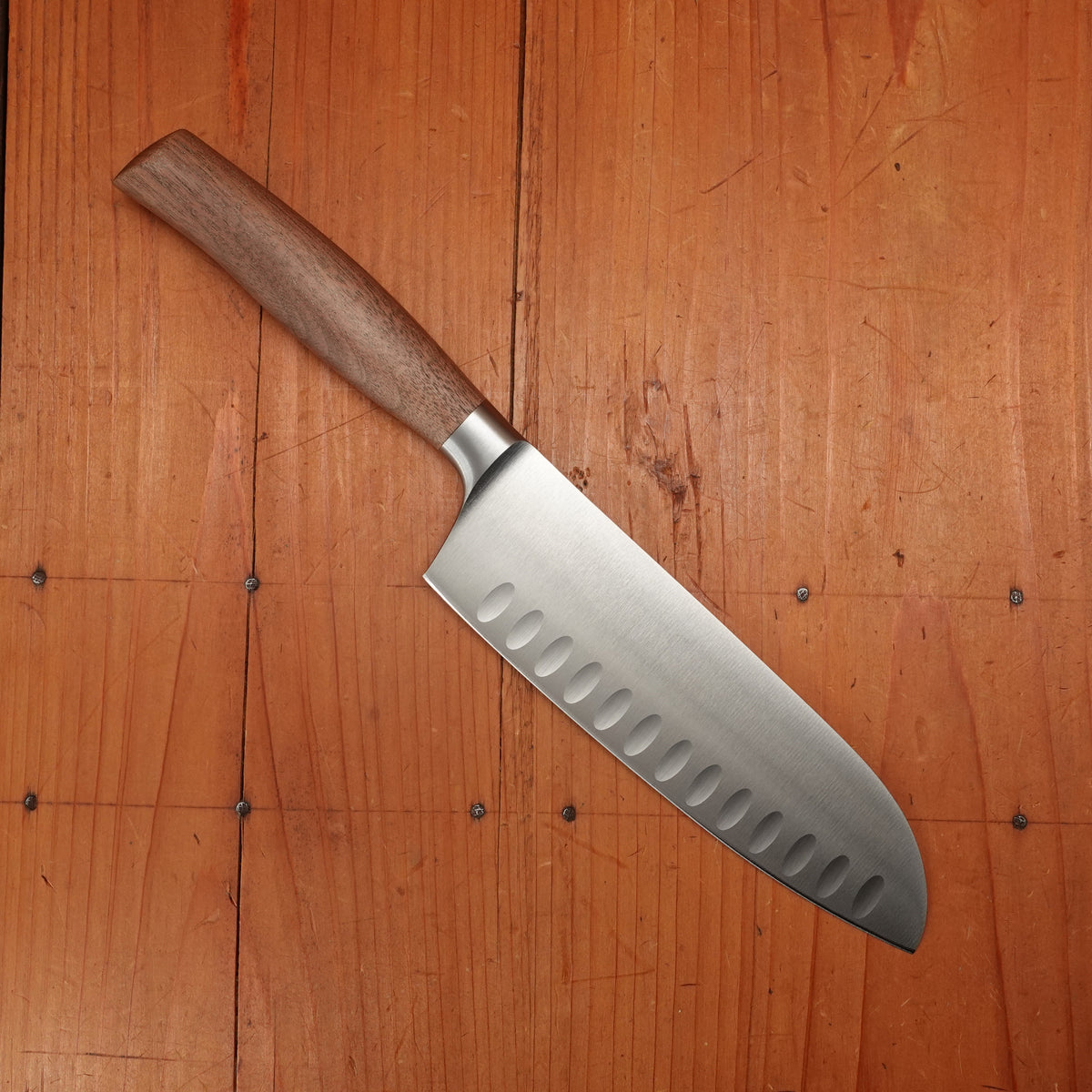 Friedr Herder Madera 6" Santoku Forged Stainless Walnut 1/2 Bolster