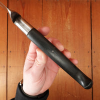 J Russell Green River Works 12.25" Slicer Carbon Steel Ebony Turners Falls Mass 1870s-1900?