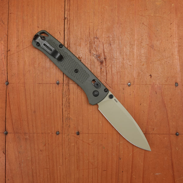 Benchmade 535TN-11 Bugout Drop Point CPM-S30V AXIS Lock Dark Olive Grivory Handle