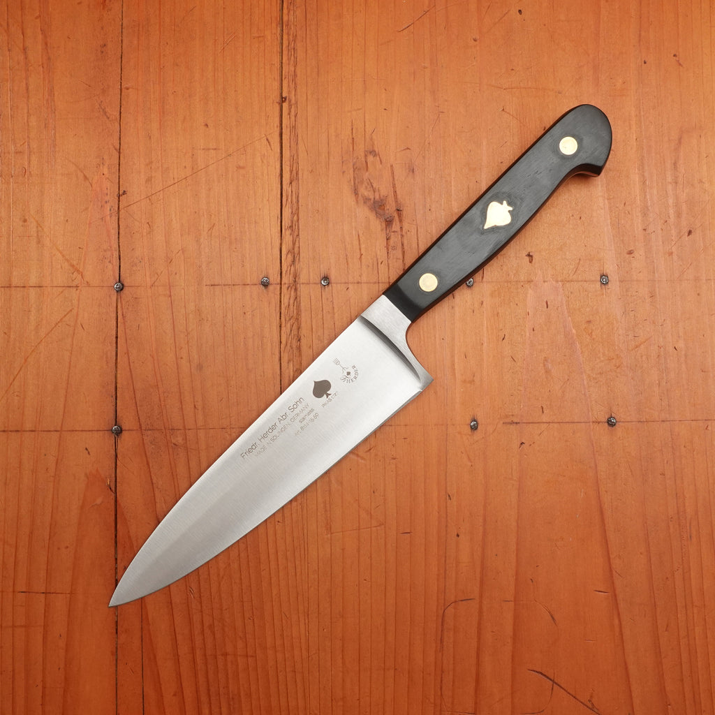 Friedr Herder Pikas 6” Chef Knife Forged Stainless POM – Bernal Cutlery
