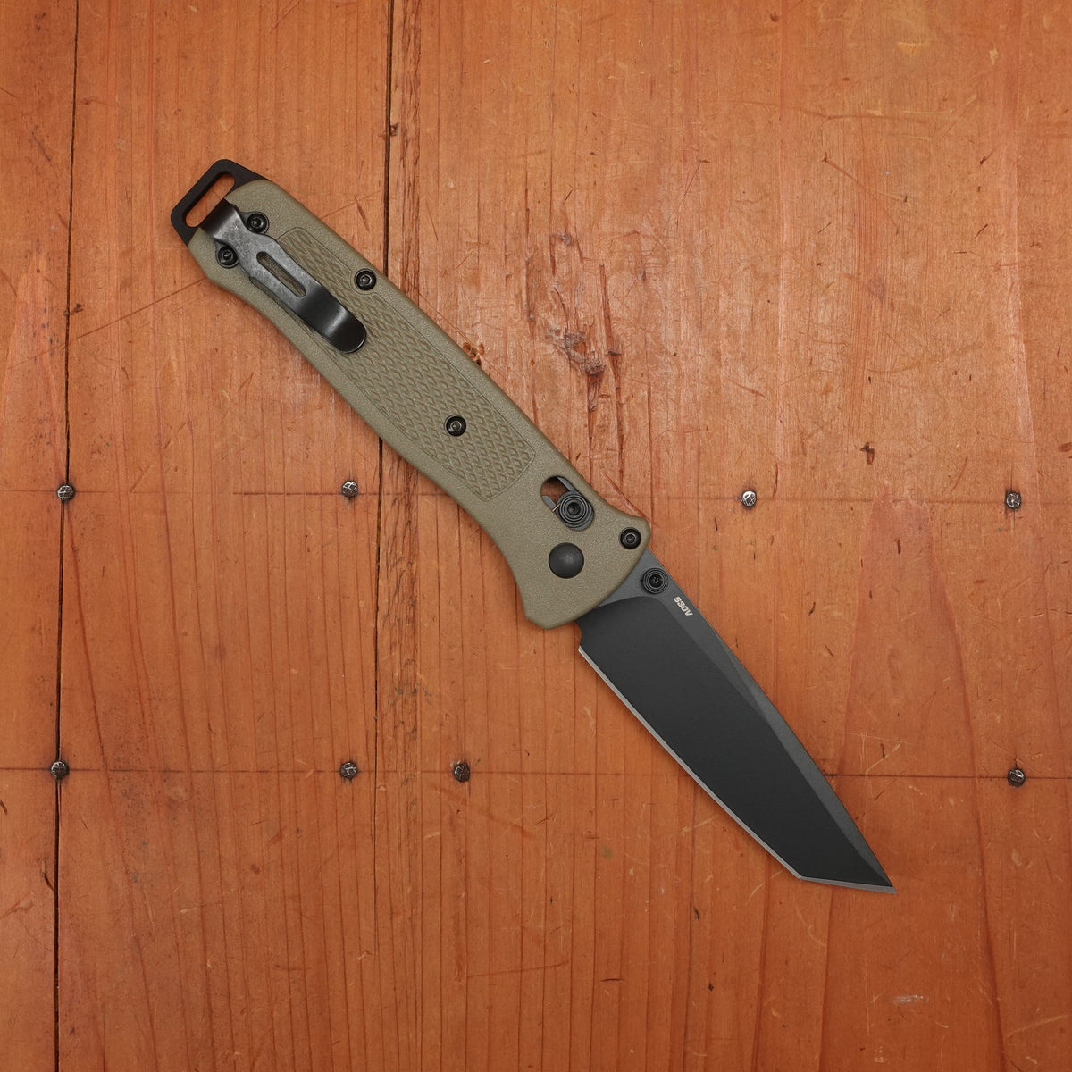 Benchmade 537BK-06 Bailout Tanto CPM-S30V AXIS Lock Ranger Green Handle