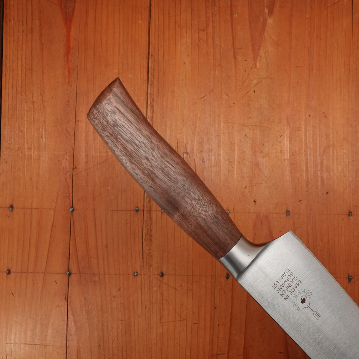 Friedr Herder Madera 8" Chef Forged Stainless Walnut 1/2 Bolster