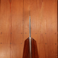 New Old Stock 25.5cm / 10" Plate-Semelle Abattre Butcher Knife Hand Forged Carbon 3 Rosette Rosewood 1950-60