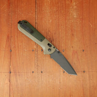 Benchmade 431SBK-1 Redoubt Drop Point CPM-D2 AXIS Lock Ranger Grn/Forest Grn Handle