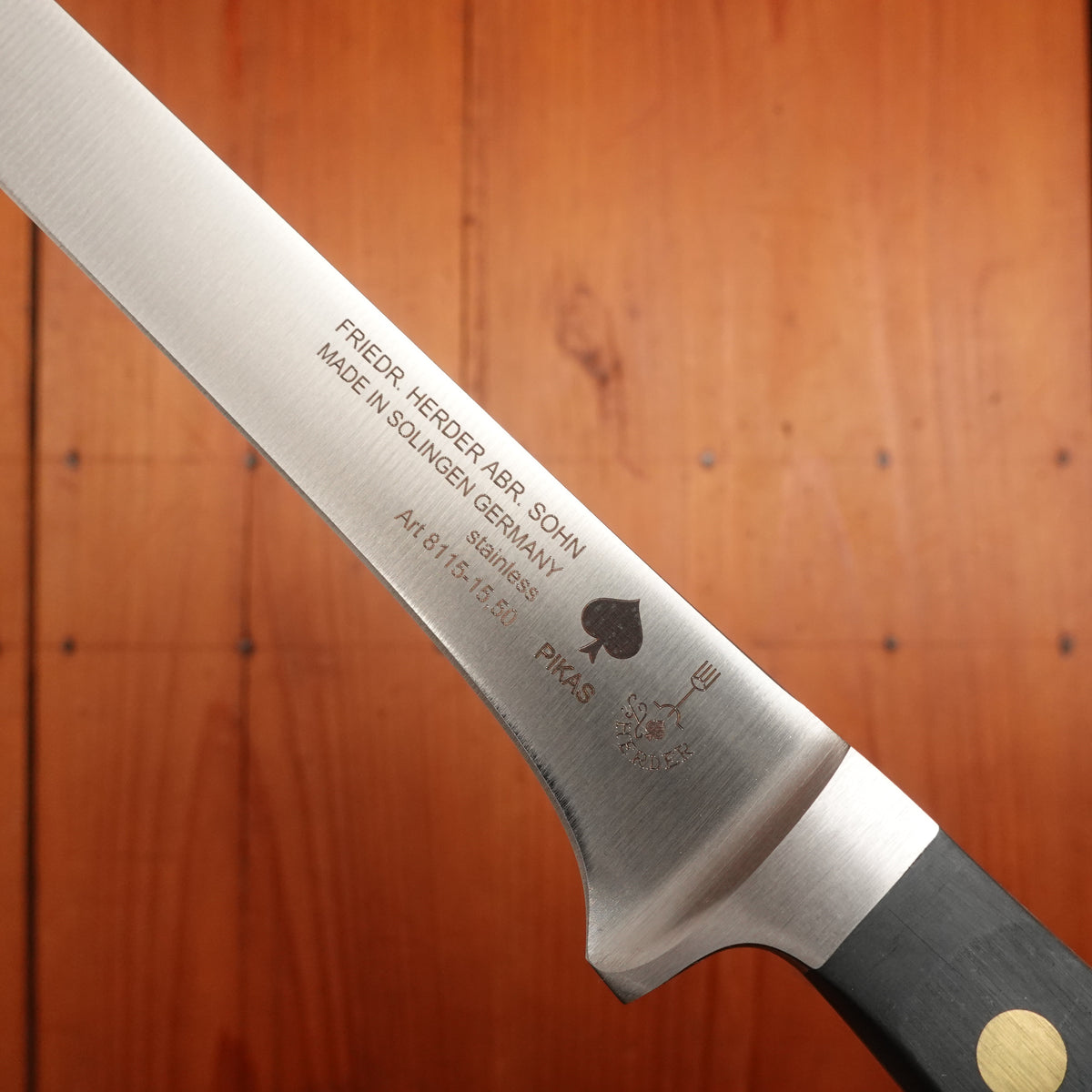 Friedr Herder Pikas 6.5” Stiff Boning Knife Forged Stainless POM