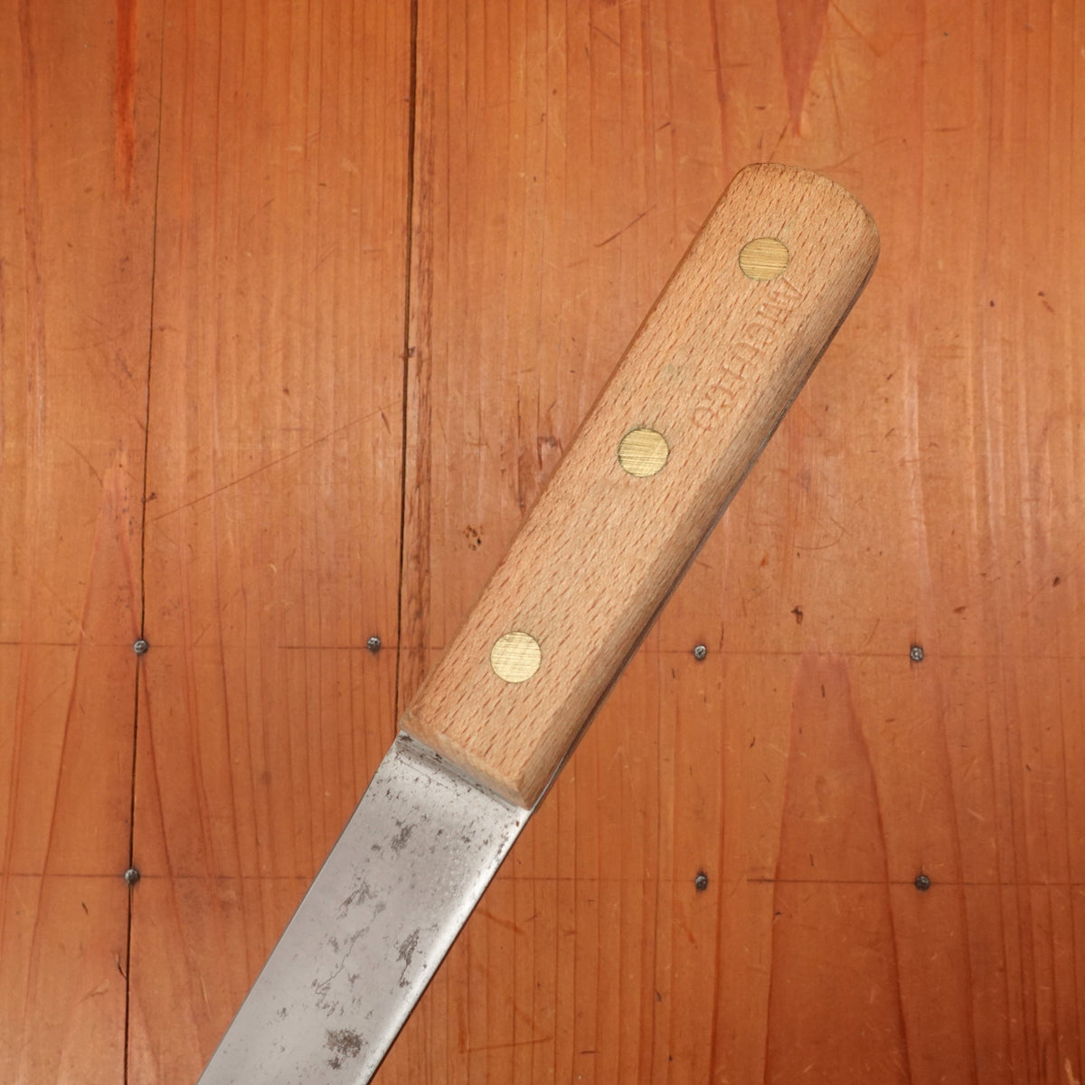 New Old Stock 6" Wide Stiff Boning Knife Carbon Steel USA 1950-60s