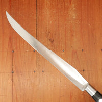 Ekco Ancienne Maison / Sabatier Trumpet 8.25" Yataghan Slicer Stainless Walnut 1950s 60s