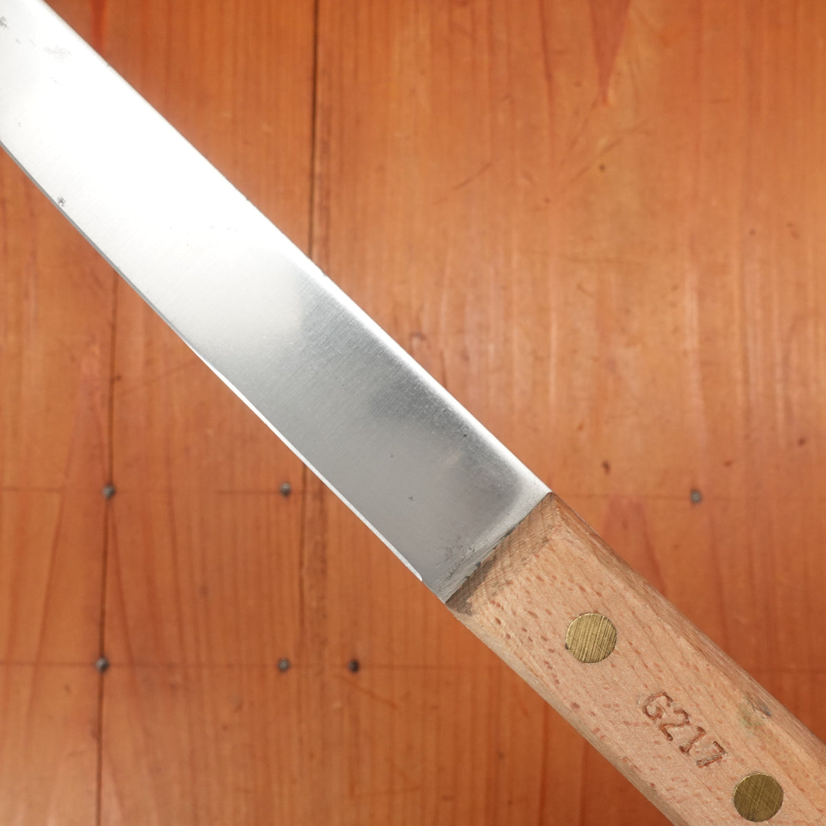 New Old Stock 6" Wide Stiff Boning Knife Carbon Steel USA 1950-60s