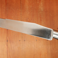 Ekco Ancienne Maison / Sabatier Trumpet 8.25" Yataghan Slicer Stainless Walnut 1950s 60s