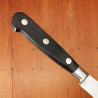 Ekco Ancienne Maison / Sabatier Trumpet 8.25" Yataghan Slicer Stainless Walnut 1950s 60s