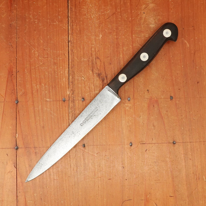 HY Kaufmann & Sons 6.25" Utility Knife Carbon Steel Solingen 1920s? 1950s?