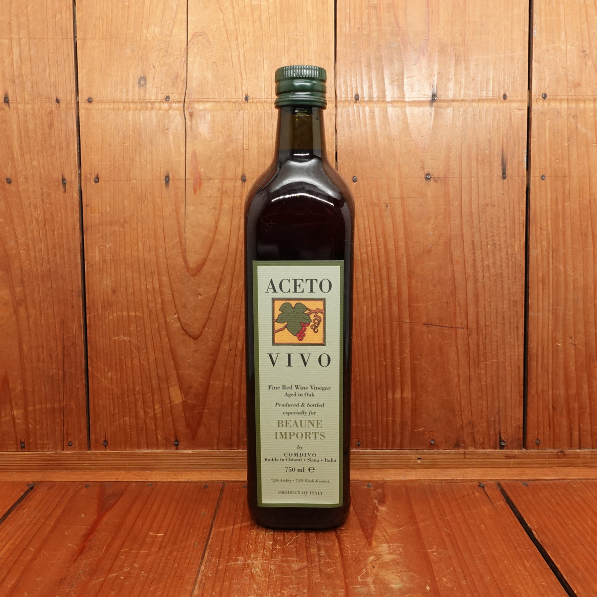 Aceto Vivo Unpasteurized Red Wine Vinegar - 750ml