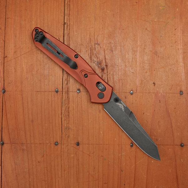 Benchmade 940BK-03 Osborne Reverse Tanto CPM-Magna-Cut AXIS Lock Burnt Copper Aluminum Handle