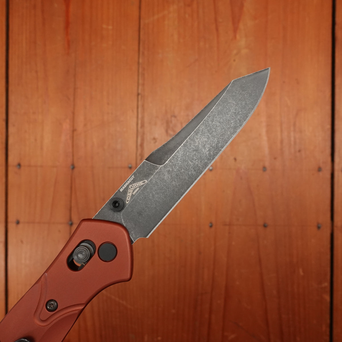 Benchmade 940BK-03 Osborne Reverse Tanto CPM-Magna-Cut AXIS Lock Burnt Copper Aluminum Handle