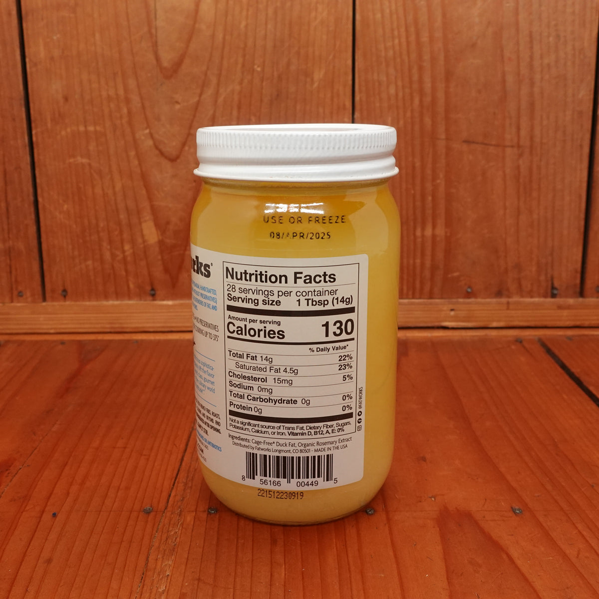 Fatworks Cage Free Duck Fat - 14oz