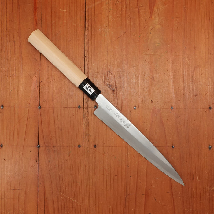 New Vintage Kanehide 180mm Yanagi Shirogami 3 Poplar Handle