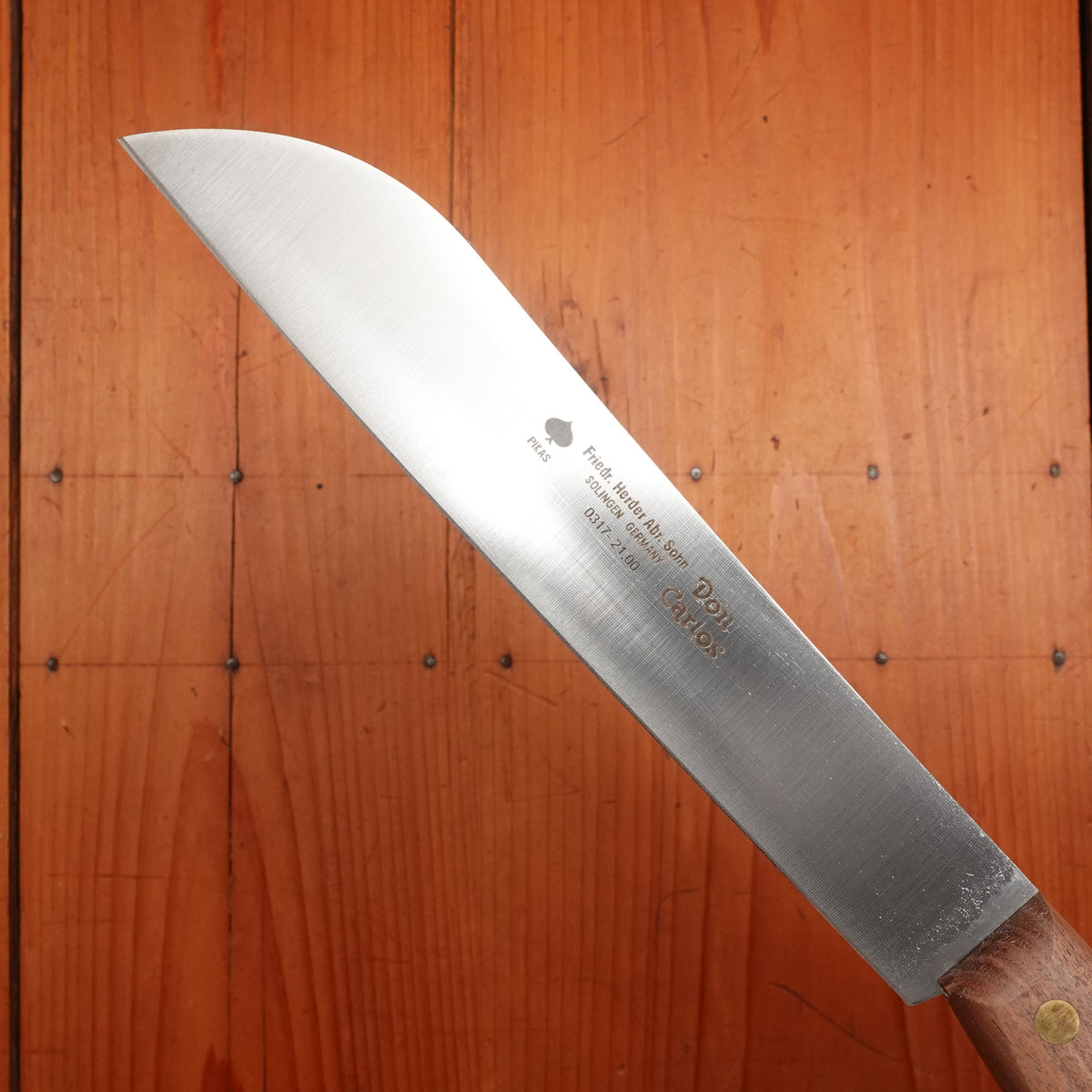 Friedr Herder 8” Boscher Knife Carbon Walnut
