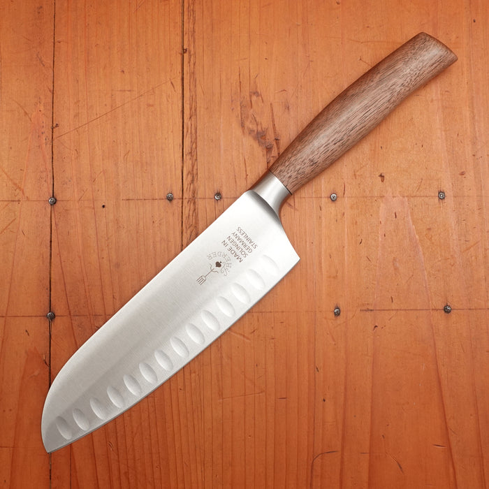 Friedr Herder Madera 6" Santoku Forged Stainless Walnut 1/2 Bolster