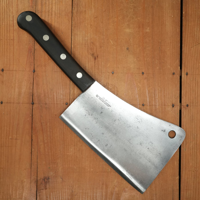 J A Henckels 8" Cleaver Model 12-8" Carbon Steel Solingen 1950s