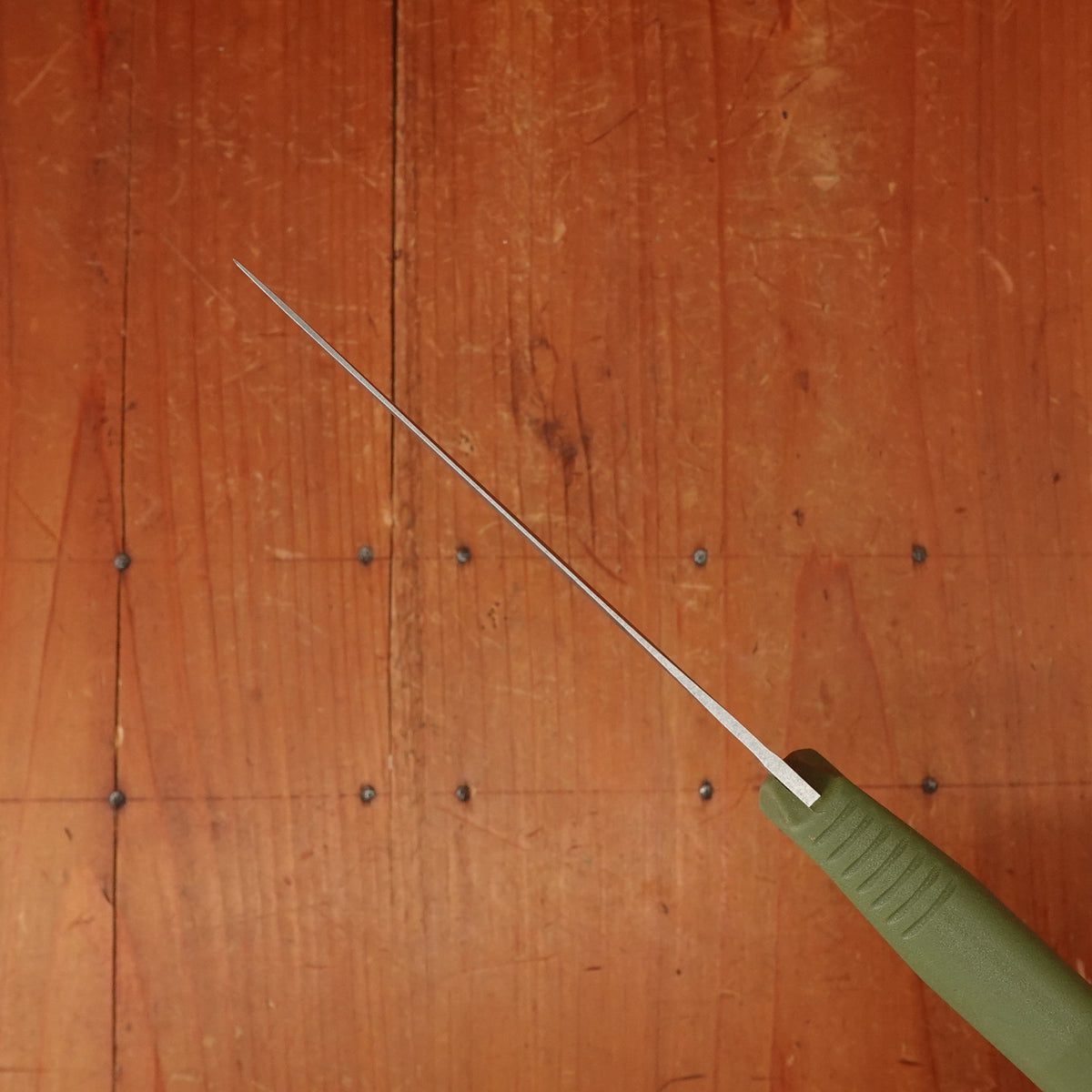 Benchmade 15505 Meatcrafter 4" Trailing Point CPM-154 Fixed Blade Dark Olive Santoprene Handlewith Sheath