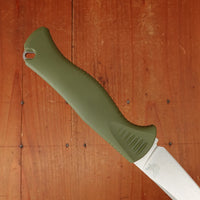 Benchmade 15505 Meatcrafter 4" Trailing Point CPM-154 Fixed Blade Dark Olive Santoprene Handlewith Sheath