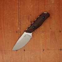 Benchmade 15017  Hidden Canyon Hunter Drop-point CPM-S30V Stabilized Wood Handle With Leather Sheath