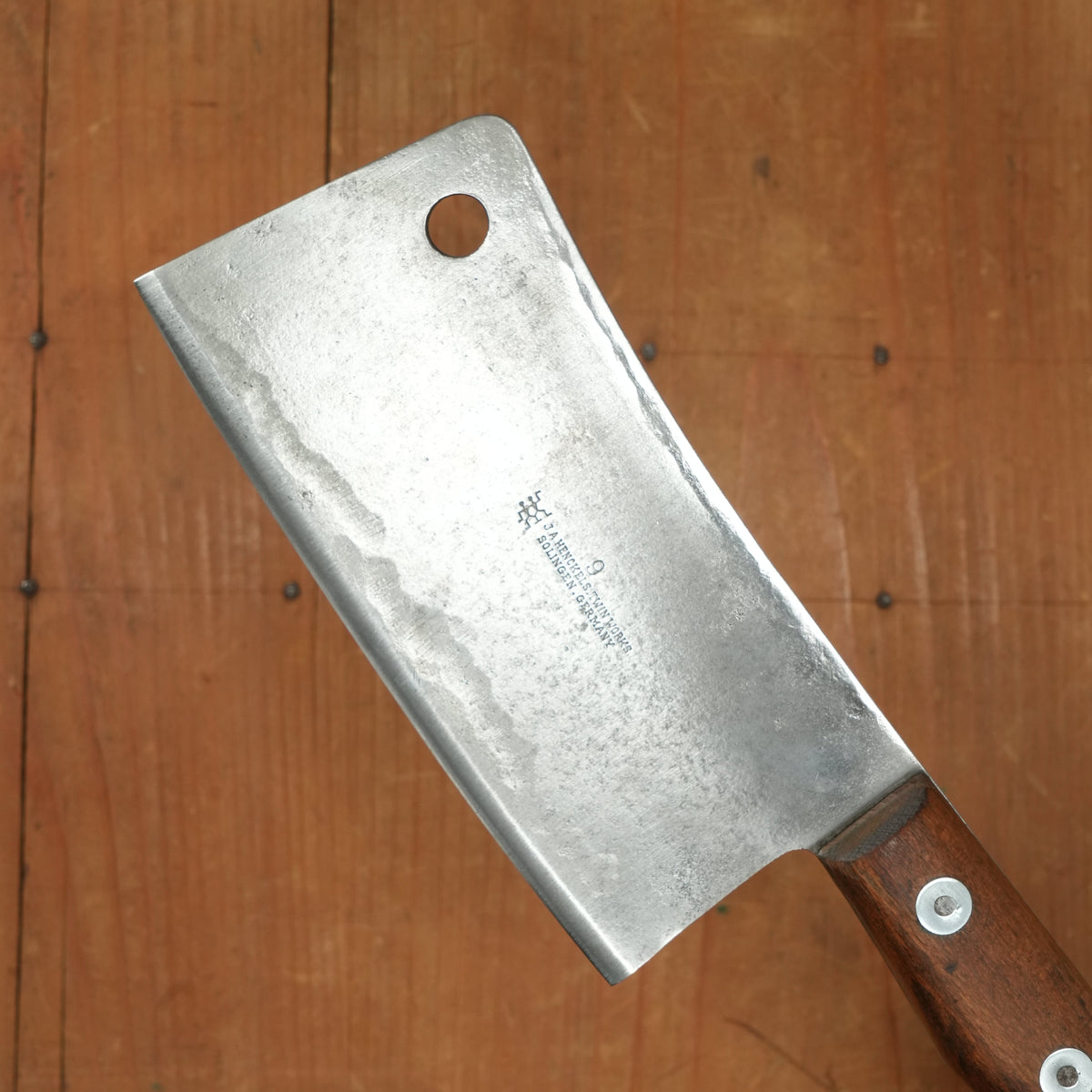 J A Henckels 6" Cleaver Carbon Steel Solingen 1920s 30s