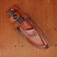 Benchmade 15017  Hidden Canyon Hunter Drop-point CPM-S30V Stabilized Wood Handle With Leather Sheath